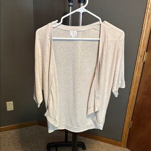 a new day Cream Women's Open-Front Shrug